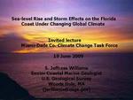 Sea-level Rise and Storm Effects on the Florida Coast Under Changing Global Climate